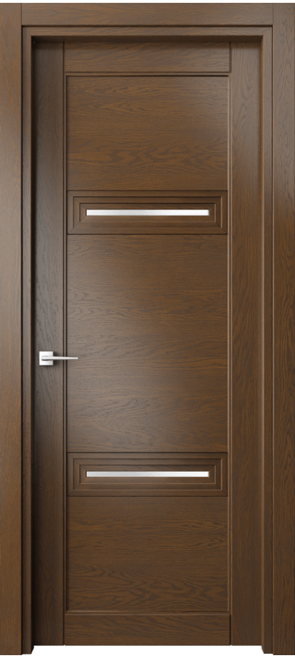 Межкомнатная дверь Эго 6113 Дуб королевский Сатинированное стекло Цена 125299 ₽ | Volhovec