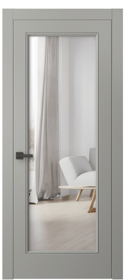 Дверь межкомнатная Линия 8300 Матовый нейтральный серый Двустороннее зеркало, триплекс Гладкий компланарный наличник МНСР* Цена 76699 ₽ Наличники уже входят в базовый комплект. Фабрика дверей Волховец 8 (800) 551 43 19 Межкомнатная дверь Линия 8300 Матовый нейтральный серый Двустороннее зеркало, триплекс Цена 76699 ₽ | Volhovec