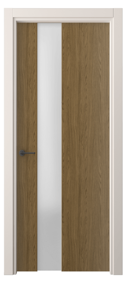 Межкомнатная дверь Фридом 4224 Торфяной дуб Сатинированное стекло Цена 34939 ₽ | Volhovec