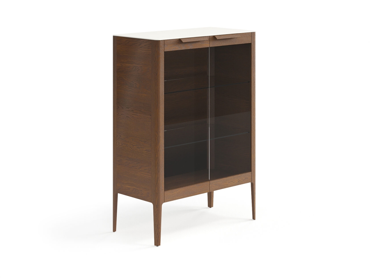 Витрина Piega дуб каштановый матовый