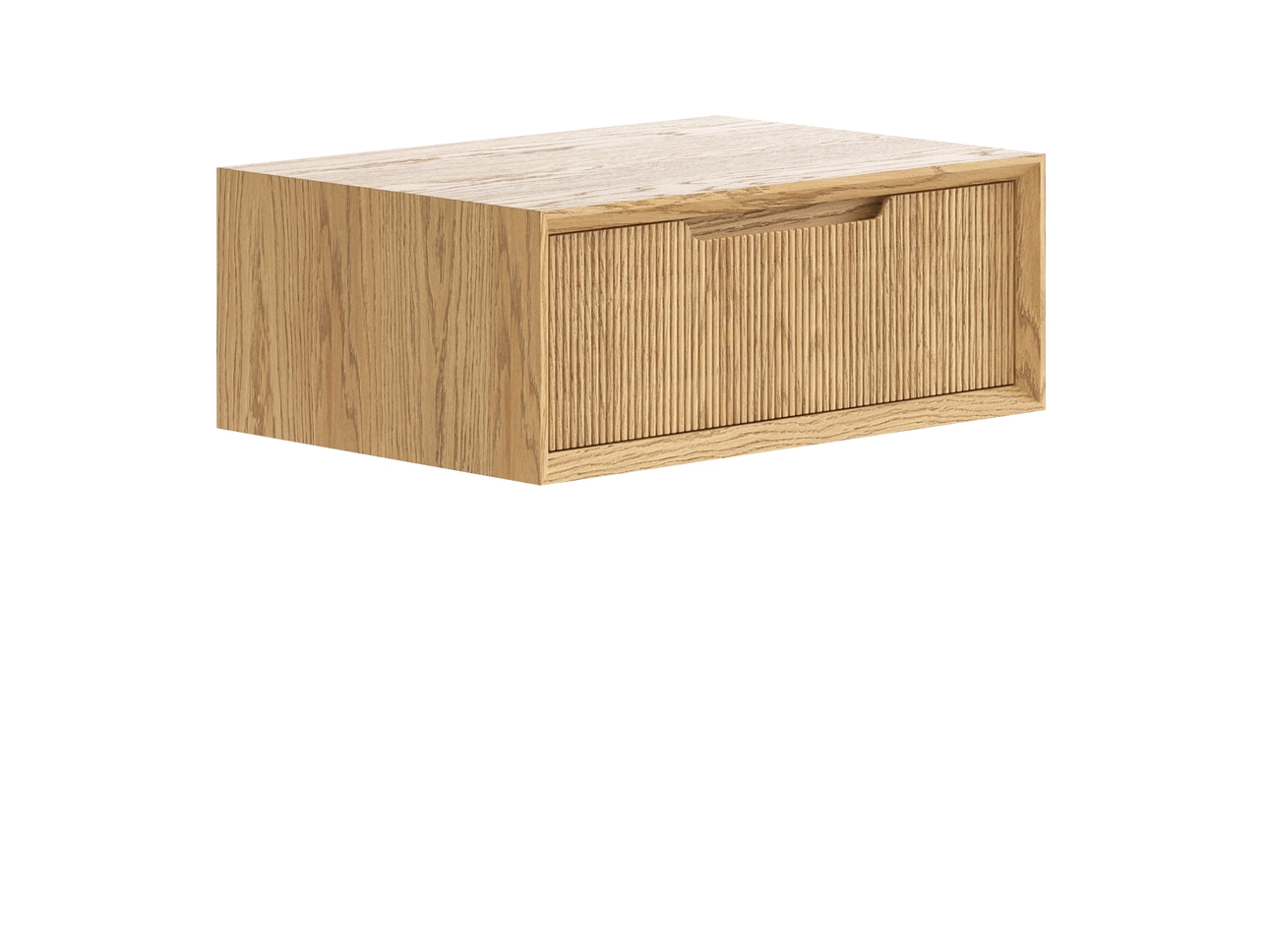 Тумба подвесная прикроватная Velvet 1 ящик дуб пшеничный матовый