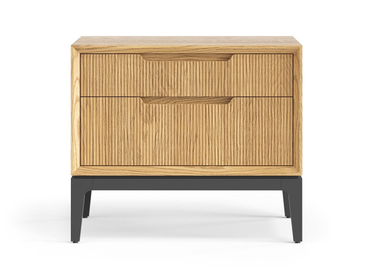 Тумба прикроватная Velvet 2 ящика дуб пшеничный матовый