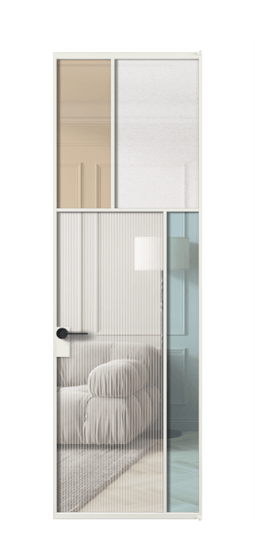 Межкомнатная дверь АЛПЛ041.23 АССР 4 стекла. Цвет Алюминий светло-серый. Материал Алюминий в эмали. Коллекция Мозаик. Фото. Дверь межкомнатная АЛПЛ041.23 АССР 4 стекла. Цвет Алюминий светло-серый. Материал Алюминий в эмали. Коллекция Мозаик. Картинка.