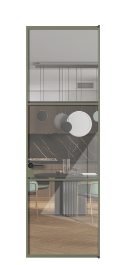 Межкомнатная дверь АЛПЛ040.03 АОТ Алюминий оливковый тёмный Stopsol Clear прозрачное. Цвет Алюминий оливковый тёмный. Материал Алюминий в эмали. Коллекция Формато. Фото. Дверь межкомнатная АЛПЛ040.03 АОТ Алюминий оливковый тёмный Stopsol Clear прозрачное. Цвет Алюминий оливковый тёмный. Материал Алюминий в эмали. Коллекция Формато. Картинка.