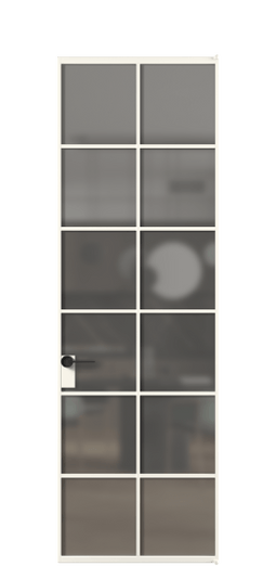 Межкомнатная дверь АЛПЛ040.05 АПБЛ Серый сатин триплекс. Цвет Алюминий пудровый белый. Материал Алюминий в эмали. Коллекция Формато. Фото. Дверь межкомнатная АЛПЛ040.05 АПБЛ Серый сатин триплекс. Цвет Алюминий пудровый белый. Материал Алюминий в эмали. Коллекция Формато. Картинка.