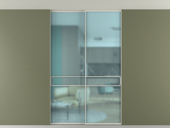 Алюминевая перегородка vn2_02 Алюминий тёплый серый Сатинированное голубое стекло, триплекс, 6мм. Цвет Алюминий тёплый серый. Материал Алюминий в эмали. Коллекция Перегородка Формато внутри проёма скрытое крепление в потолок 2 створки. Фото. Алюминевая перегородка vn2_02 Алюминий тёплый серый Сатинированное голубое стекло, триплекс, 6мм. Цвет Алюминий тёплый серый. Материал Алюминий в эмали. Коллекция Перегородка Формато внутри проёма скрытое крепление в потолок 2 створки. Картинка.