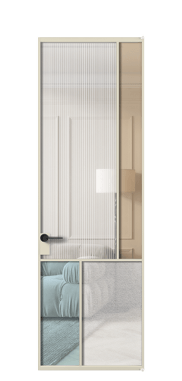 Межкомнатная дверь АЛПЛ041.21 АБСР 4 стекла. Цвет Алюминий бежево-серый. Материал Алюминий в эмали. Коллекция Мозаик. Фото. Дверь межкомнатная АЛПЛ041.21 АБСР 4 стекла. Цвет Алюминий бежево-серый. Материал Алюминий в эмали. Коллекция Мозаик. Картинка.