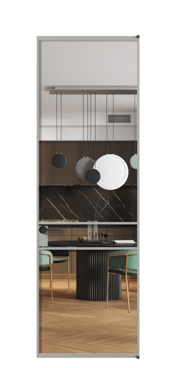 Межкомнатная дверь АЛПЛ040.02 Crystalvision АНСР. Цвет Алюминий нейтральный серый. Материал Алюминий в эмали. Коллекция Formato. Фото. Дверь межкомнатная АЛПЛ040.02 Crystalvision АНСР. Цвет Алюминий нейтральный серый. Материал Алюминий в эмали. Коллекция Formato. Картинка.