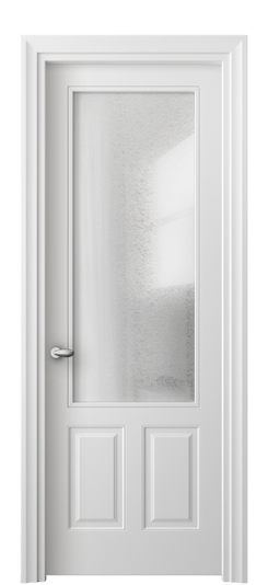 Дверь межкомнатная 8522 МБЛ ЛЕД. Цвет Матовый белоснежный. Материал Гладкая эмаль. Коллекция Эссе. Картинка.