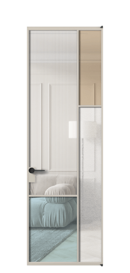 Межкомнатная дверь АЛПЛ041.12 АСБЖ 4 стекла. Цвет Алюминий светло-бежевый. Материал Алюминий в эмали. Коллекция Мозаик. Фото. Дверь межкомнатная АЛПЛ041.12 АСБЖ 4 стекла. Цвет Алюминий светло-бежевый. Материал Алюминий в эмали. Коллекция Мозаик. Картинка.