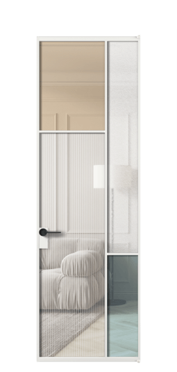 Межкомнатная дверь АЛПЛ041.10 АБЛ 4 стекла. Цвет Алюминий белоснежный. Материал Алюминий в эмали. Коллекция Мозаик. Фото. Дверь межкомнатная АЛПЛ041.10 АБЛ 4 стекла. Цвет Алюминий белоснежный. Материал Алюминий в эмали. Коллекция Мозаик. Картинка.