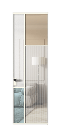 Межкомнатная дверь АЛПЛ041.11 АЖМ 4 стекла. Цвет Алюминий жемчужный. Материал Алюминий в эмали. Коллекция Мозаик. Фото. Дверь межкомнатная АЛПЛ041.11 АЖМ 4 стекла. Цвет Алюминий жемчужный. Материал Алюминий в эмали. Коллекция Мозаик. Картинка.