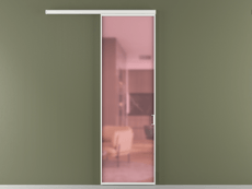 Перегородка Формато вдоль стены 1 створка