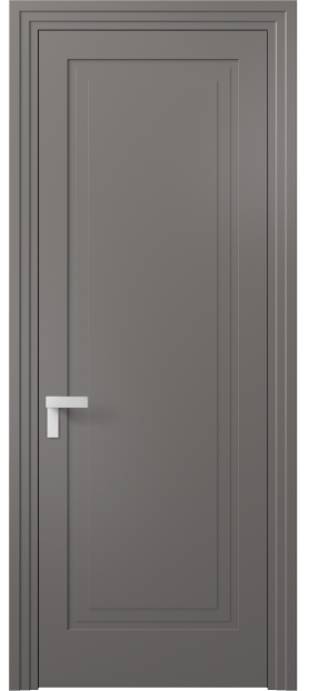 Дверь межкомнатная 8301 МКЛС. Цвет Матовый классический серый. Материал Гладкая эмаль. Коллекция Рокка. Картинка.